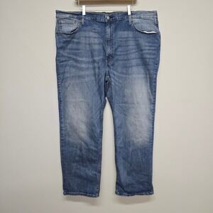 Levi's 559 Relaxed Straight Jeans Mens 48x32 (fits 45x30) Blue Stretch Denim